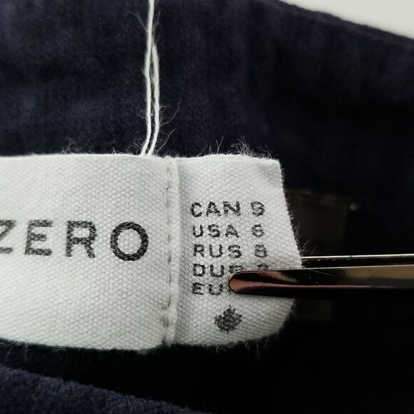 Point Zero Pants Women's USA 6 Leggings Skinny Purple Stripped Pull On Yoga - Picture 15 of 16